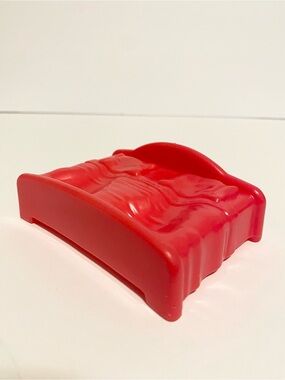 Little People Dollhouse Furniture Red Bed Queen Bedroom Fisher Price Toy 4/$20